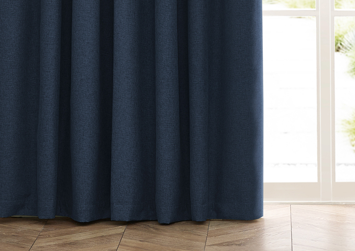 Dawn (Blackout) Pencil Pleat, Midnight - Ready Made Curtains - Image 6